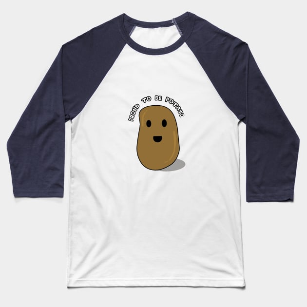 Potato Baseball T-Shirt by princess sadia